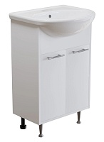 Mixline Тумба под раковину Алан 55 белая 2 створки