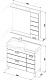 Aquanet Комплект Мебели "Сити 90" левая (177535) – фотография-4