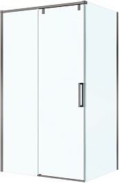 BelBagno Душевой уголок Soft Close-1 SOFT_CLOSE-1-AH-1-120/90-C-GM 120x90 профиль оружейная сталь стекло прозрачное – фотография-1