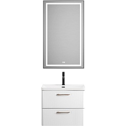 BelBagno Тумба под раковину Due 50 подвесная Bianco Lucido – фотография-11