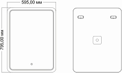 Mixline Зеркало Умберто 60 – фотография-3