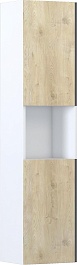 Vigo Шкаф пенал Yuma 350 подвесной белый/дуб давос – фотография-1