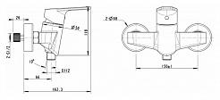 Promo Смеситель для душа Line F95299C-1 – фотография-2