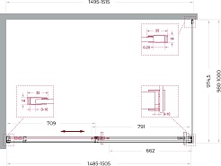 BelBagno Душевой уголок Soft Close-1 SOFT_CLOSE-1-AH-1-150/100-C-GM 150x100 профиль оружейная сталь стекло прозрачное – фотография-11