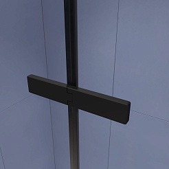 RGW Душевой уголок Stilvoll SV-040B 100x80 профиль черный стекло прозрачное – фотография-5