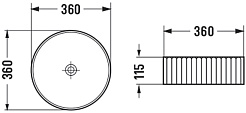 Vincea Раковина накладная 36 VBS-501 белая – фотография-3