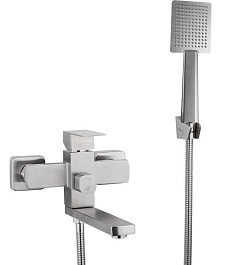 Frap Смеситель для ванны с душем H802 F32802 сатин – фотография-1