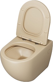 Grossman Унитаз подвесной Color GR-4411BEMS бежевый матовый – фотография-3