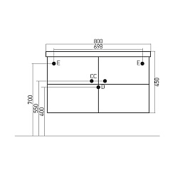 Mixline Мебель для ванной Ницца 80 фиолет – фотография-3