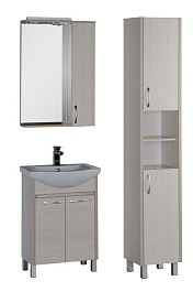 Aquanet Тумба с раковиной "Донна 60" светлый дуб – фотография-6