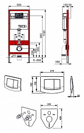 TECE Система инсталляции для унитазов TECEbase kit 9400005  – фотография-6