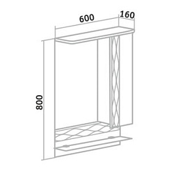 Runo Мебель для ванной Вега 60 – фотография-10