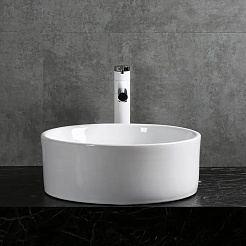 Ceruttispa Раковина накладная 42 CR7022 белая – фотография-3