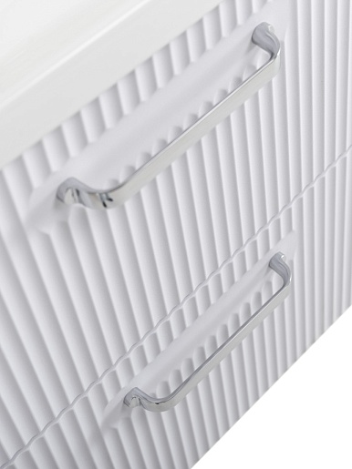 BelBagno Тумба с раковиной Due 60 подвесная Bianco Lucido ручки Хром полированный – картинка-5