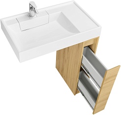 Акватон Тумба под раковину Лондри 20 дуб сантана – фотография-5