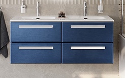 Cezares Тумба с раковиной Eco Cer-N 120 с 4 ящиками sapfiro CZR-8095-120-2 ручки сатин – фотография-1