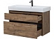 Aquanet Тумба с раковиной Nova Lite 100 2 ящика, дуб рустикальный – фотография-17