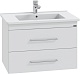 СанТа Мебель для ванной Вегас 75 подвесная с зеркальным шкафом Стандарт 80 белая – фотография-14