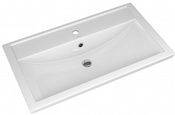 СанТа Мебель для ванной Мадрид 80 белая патина, серебро – фотография-7