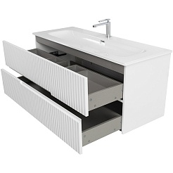 Cezares Тумба с раковиной Duet 120 подвесная CZR-8073-120 bianco lucido – фотография-4