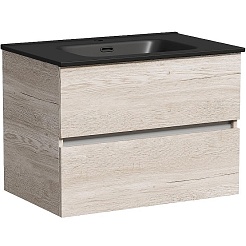 Sancos Тумба с раковиной Urban 70 дуб галифакс натуральный раковина Element 71 CN7007MB – фотография-1