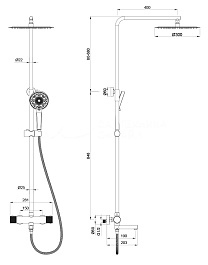 Oliveeka Душевая система Y OL-739902-CR хром – фотография-2