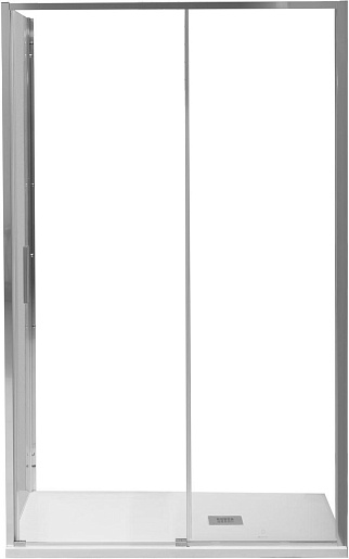 Aquanet Душевая дверь в нишу Pleasure Evo 120 AE65-N120-CT профиль хром стекло прозрачное – картинка-9