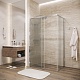 Grossman  Душевой уголок Galaxy 100x80x195 профиль хром стекло шиншилла – картинка-19