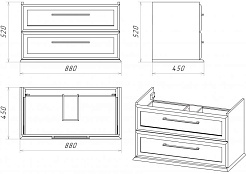 Misty Мебель для ванной Винтаж 90 – фотография-2