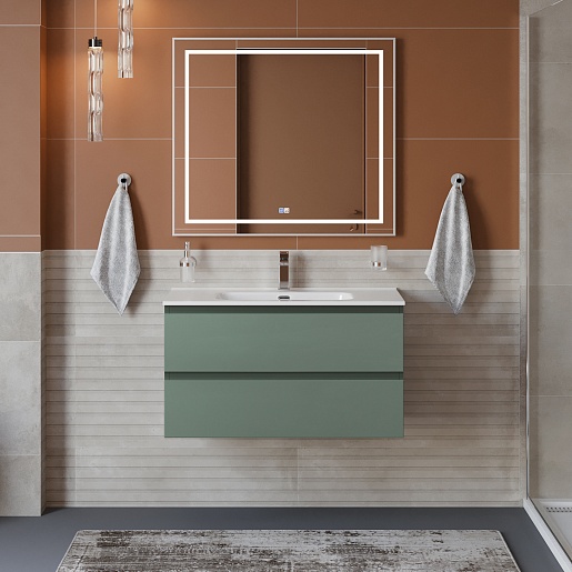BelBagno Тумба с раковиной Kraft 90 подвесная Еловый матовый с раковиной BB900ETL – картинка-11