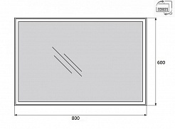 BelBagno Мебель для ванной AURORA 800 Bianco Opaco, BTN – фотография-7