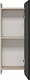 Misty Шкаф подвесной Поло 30 антрацит/дуб галифакс белый – фотография-10