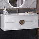 Opadiris Мебель для ванной Ибица 120 с овальным зеркалом подвесная белая/золото – картинка-20