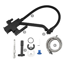 Frap Смеситель для кухни 35k G4317-6 чёрный – фотография-2