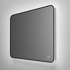 Vincea Зеркало 100x80 VLM-3VC100B-2 с ореольной подсветкой и антизапотеванием черное – фотография-3