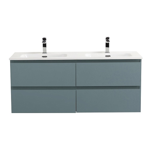 BelBagno Тумба с раковиной Kraft 120-2 подвесная Голубой матовый – фотография-2
