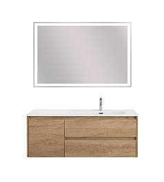 BelBagno Тумба под раковину Kraft 120 R подвесная Rovere Nebrasca Nature – фотография-14