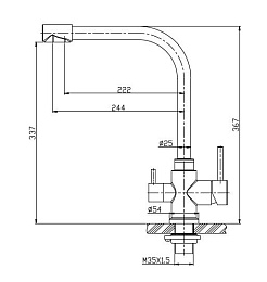 BelBagno Смеситель для кухни BB-LAM15-IN сатин – фотография-2