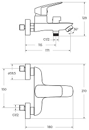BelBagno Душевая система Due DUE-VASM-CRM хром – фотография-4