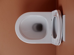 Ceramicanova Подвесной унитаз Ulma Rimless CN4006 белый – фотография-7