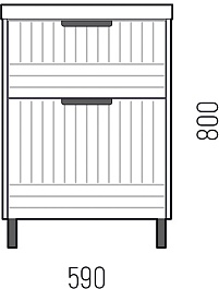 Corozo Мебель для ванной Терра 60 графит матовый – фотография-14