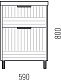 Corozo Мебель для ванной Терра 60 графит матовый – фотография-31