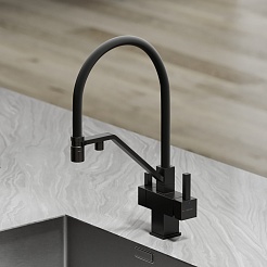 Sancos Смеситель для кухни Loro SC4007MB матовый черный – фотография-7