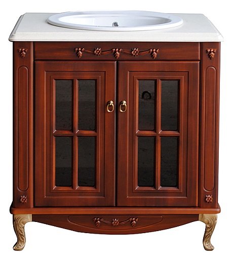 Атолл Тумба с раковиной "Верона 85" скуро витрина – фото-1