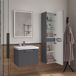 Equil Зеркало Mirage 60 серый муар – фотография-5