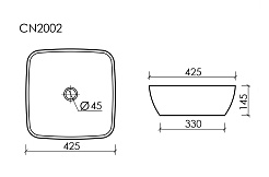 Ceramicanova Мебельная раковина Form 42 CN2002 белая – фотография-5