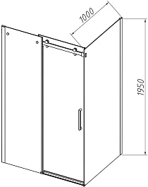 Vincea Душевой уголок Como-N 130x100 VSR-4CN1013CL профиль хром стекло прозрачное – фотография-7