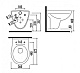 Creavit Унитаз подвесной Yedigoller YG320 с биде – фотография-5