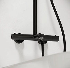 Sancos Душевая система Game с изливом и термостатом черный матовый SC3001LMB – фотография-6