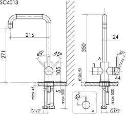 Sancos Смеситель для кухни Vela вороненая сталь SC4013GG – фотография-3
